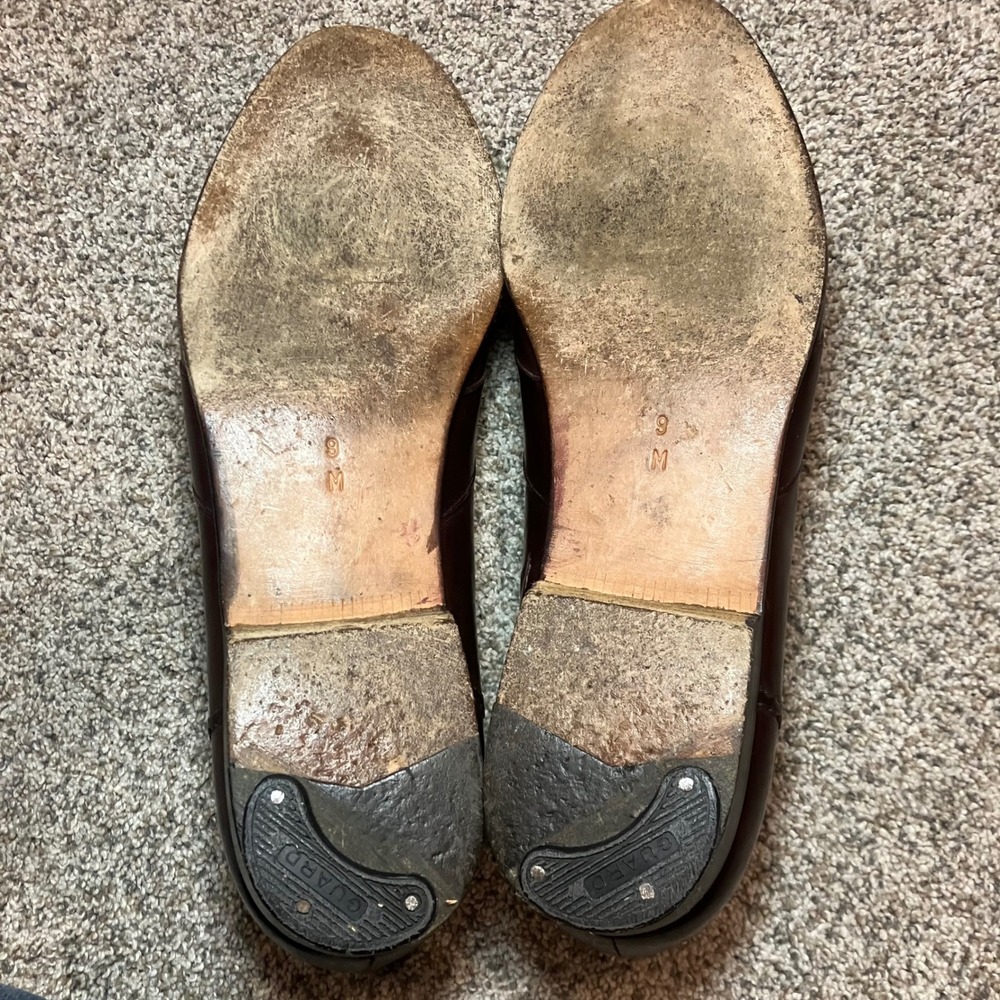 Bragano Cole Haan Womens 9M Burgundy Leather Penny Loafers Made in Italy Classic - Picture 7 of 10